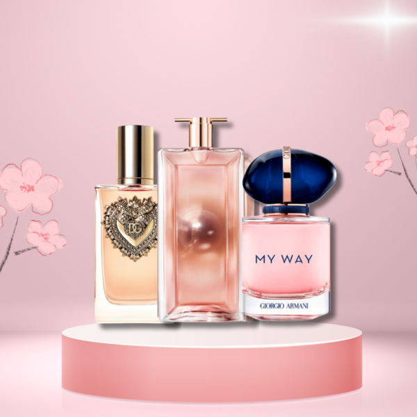 Set de 3 Perfumes Dolce & Gabanna Devotion + My Way Giorgio Armani + Lancôme Idôle 100ml