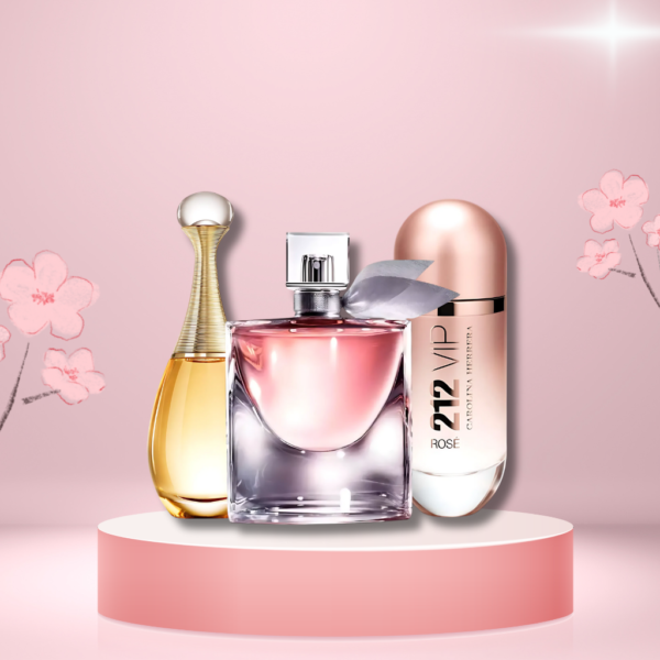 Set de 3 Perfumes 212 VIP Rosé + La Vie Est Belle + J'adore 100ml