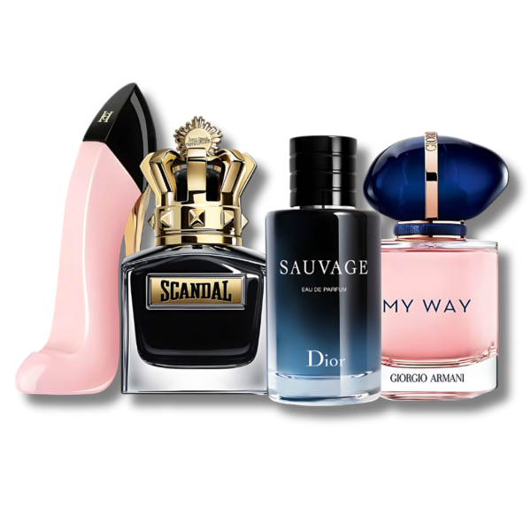 Set de 4 Perfumes Good Girl Blush + Scandal + Sauvage + My Away 100ml - Image 2