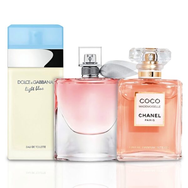 Set de 3 Perfumes Light Blue + La Vie Est Belle + Mademoiselle 100ml - Image 2