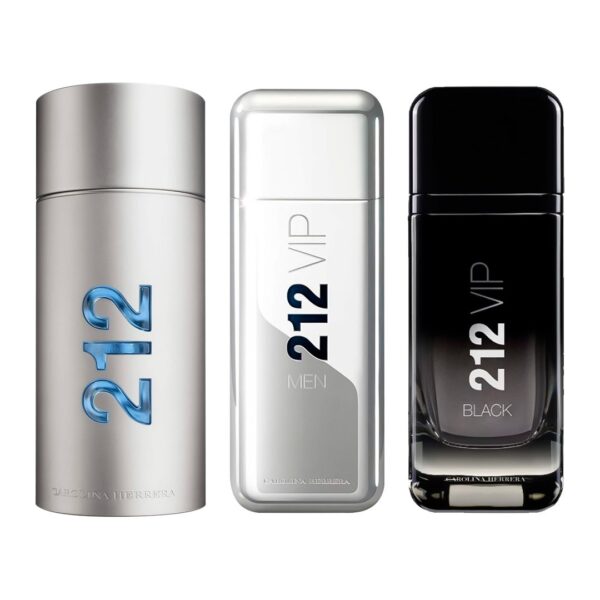 Set de 3 Perfumes 212 VIP + 212 VIP MEN + 212 Black 100ml