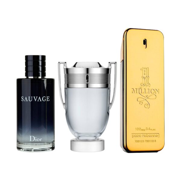 Set de 3 Perfumes Sauvage + Invictus + 1 Million 100ml - Image 2