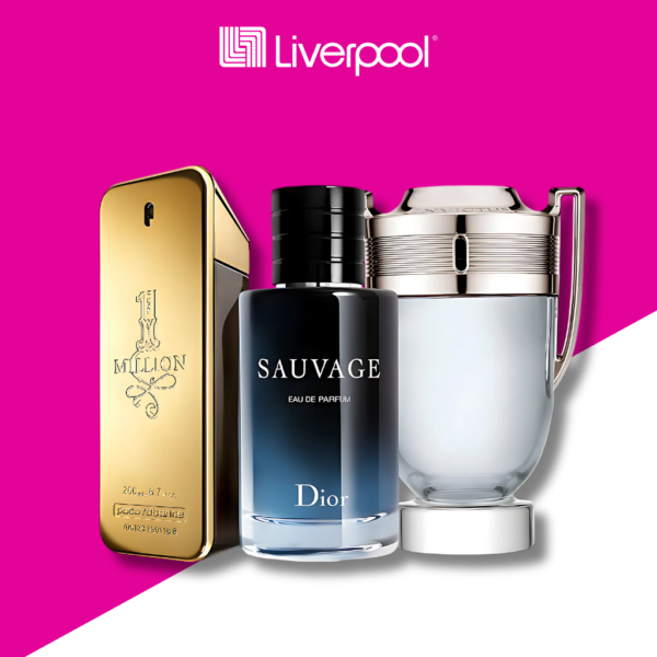 Set de 3 Perfumes Sauvage + Invictus + 1 Million 100ml