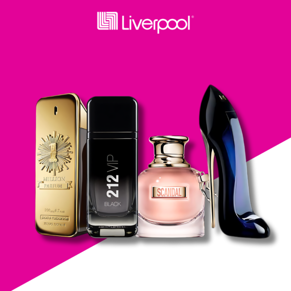 Set de 4 Perfumes One Million + Scandal + Good Girl + 212 VIP Black 100ml