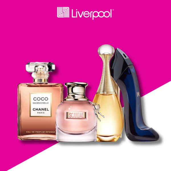 Set de 4 Perfumes Jadore + Good Girl + Coco Mademoiselle + Scandal 100ml