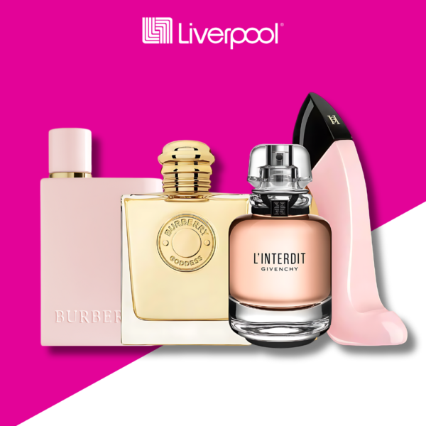 Set de 4 Perfumes Burberry Her + Burberry Godness + L'interdit + Good Girl Blush 100ml
