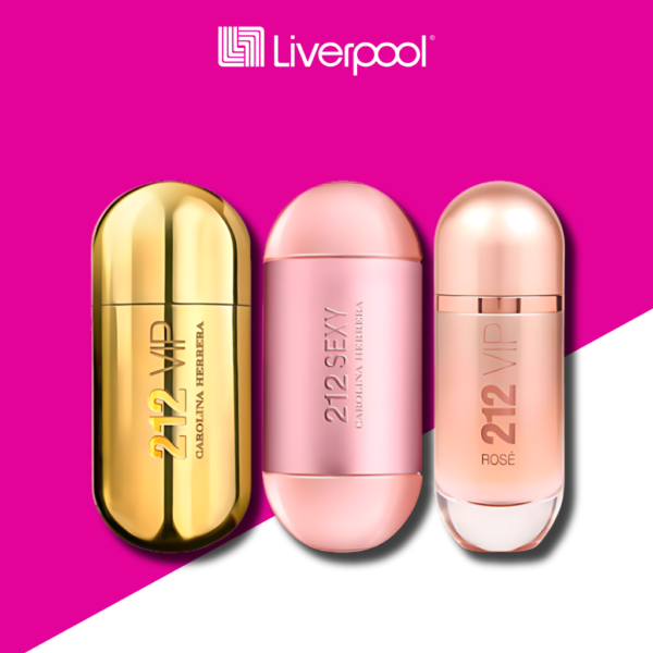 Set de 3 Perfumes 212 VIP + 212 Sexy + 212 VIP Rosé 100ml