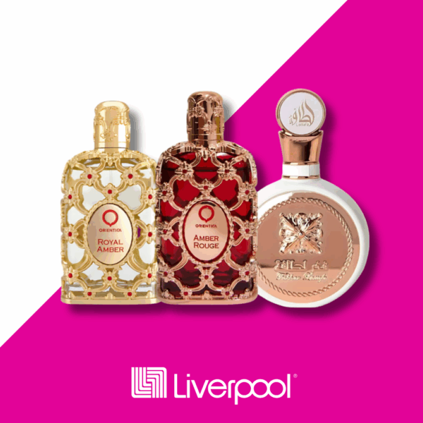 Set de 3 Perfumes Royal Amber by Orientica + Amber Rouge by Orientica + Velvet Oud 100ml